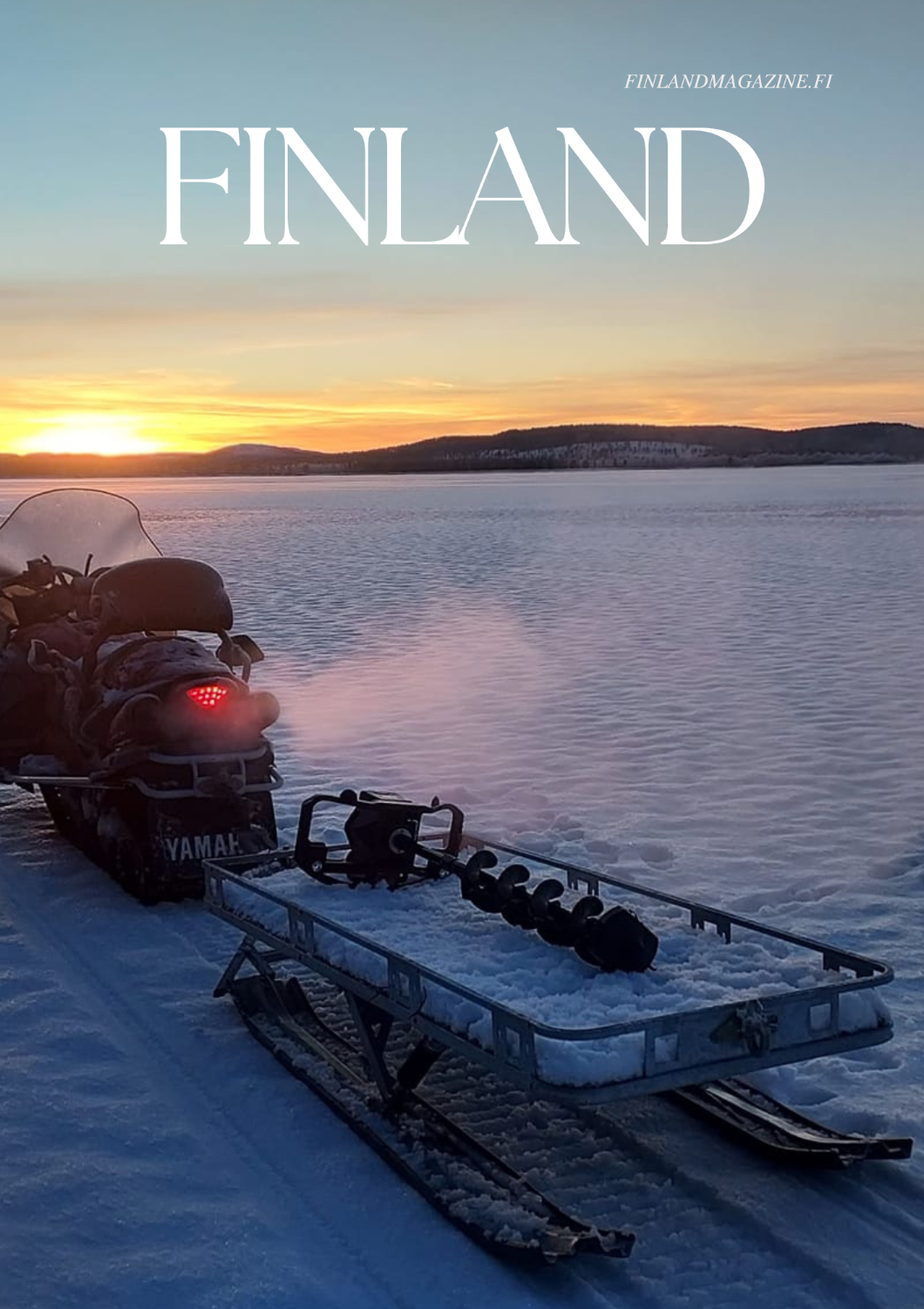 WINTER FISHING BY SNOWMOBILE- Inari