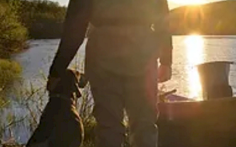 Fly fishing on Juutua River in Inari 2024