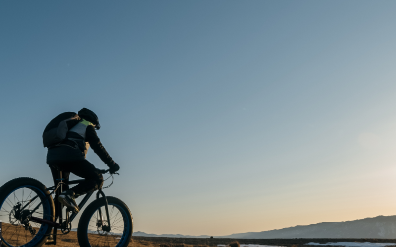 Fatbike cycling in Finnish Lapland